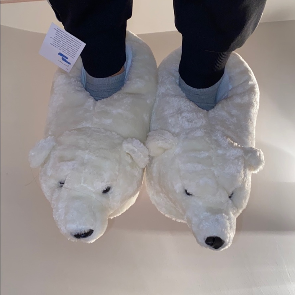 Polar bear slippers